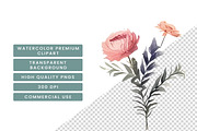 Wildflower Texture Clipart Bundle, a Decorative Illustration by BusyDaydesign (Thumbnail 6 of 8)