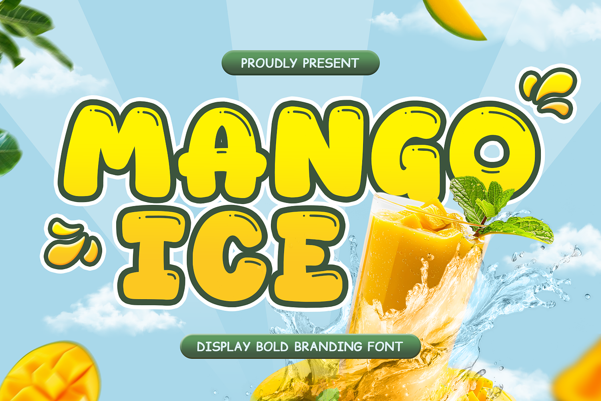 Mango Ice - Food Font, a Handwritten Font by Mozatype (Photo 1 of 8)