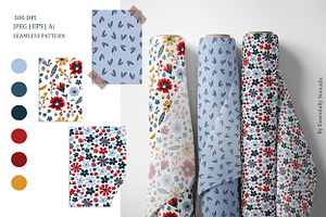 Scandinavian Folk Floral Collection