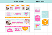 Pastel Retro Etsy Shop Kit, a Branding & Logo Template by Anna Design Studio (Thumbnail 3 of 8)
