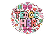 Preppy Teacher Valentine Png, Coquet, an Illustration by Designking (Thumbnail 6 of 6)