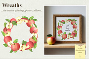 Apple Orchard Watercolor Clipart, a Food Illustration by ElenaValeto (Thumbnail 8 of 13)
