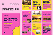 Event Venue Social Media Templates, a Social Media Template by Pitchlook.Studio (Thumbnail 1 of 3)