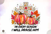 In Every Season I Will Praise Him, a Seasonal Illustration by Libby Wishes (Thumbnail 1 of 3)
