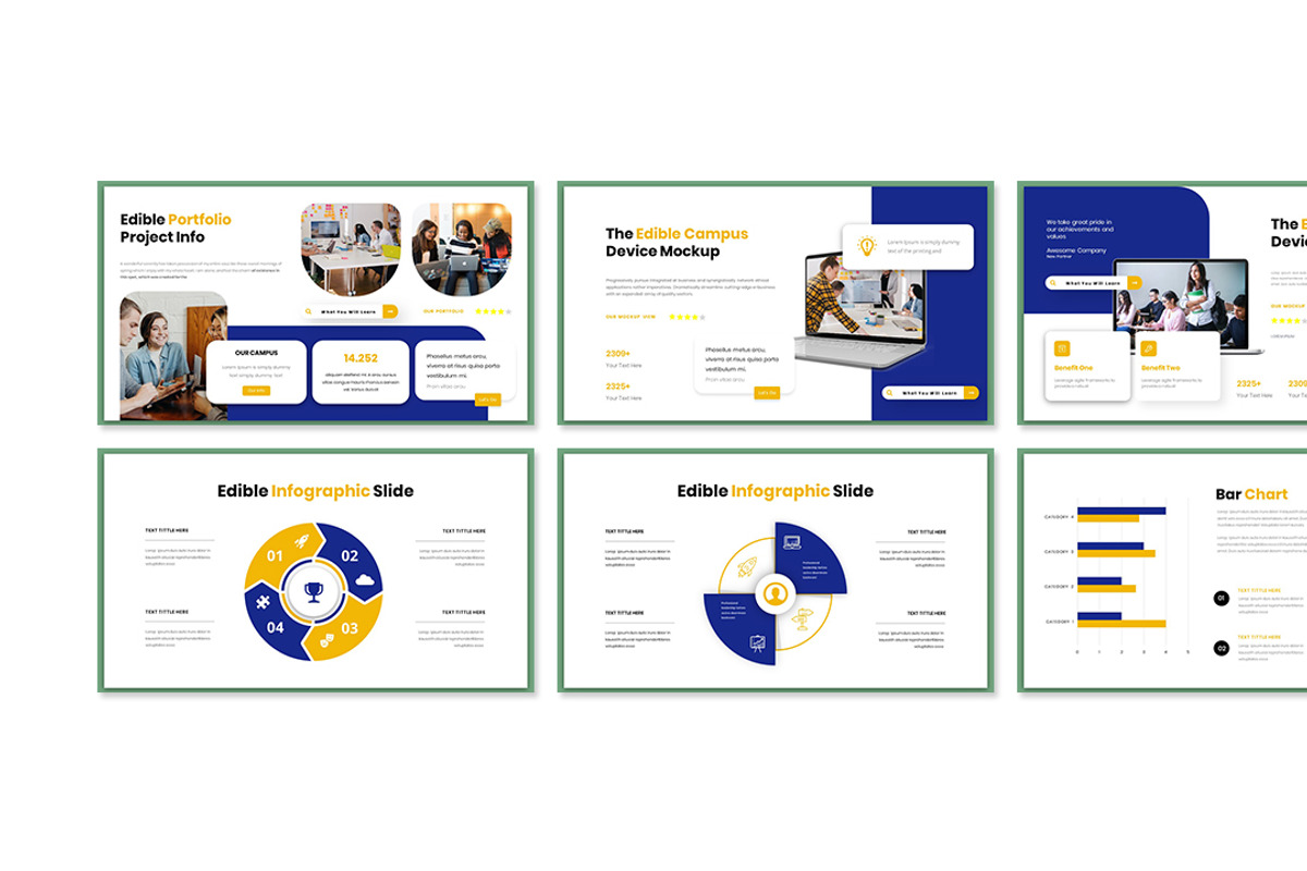 Edible Campus Presentation Template, a Presentation Template by Analogous Temp (Photo 4 of 5)