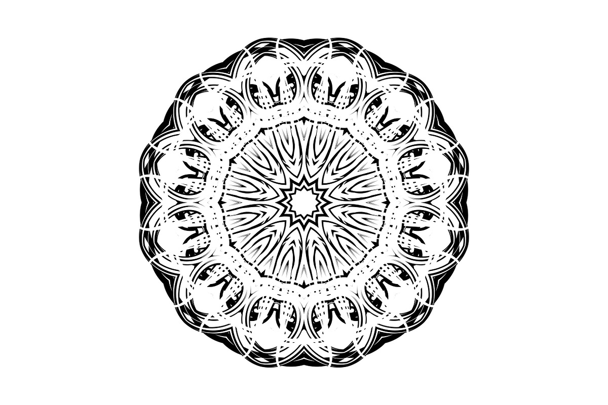 Elegant Mandala Line Art Collection, a Decorative Illustration by NJ Himel (Photo 64 of 101)