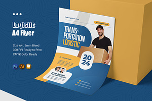 Logistic Flyer, a Flyer Template by Esensifiksi.studio
