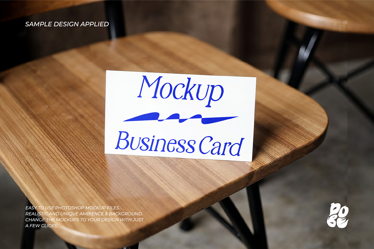 Business Card Mockup Set, a Books & Magazine Mockup by DOBE Studio (Photo 2 of 9)