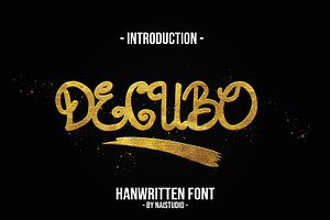 Decubo - Cute Handwritten Font, a Script Font by Naistudio