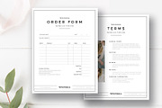 Product Order Form and Terms Sheets, a Stationery Template by By Stephanie Design (Thumbnail 1 of 4)