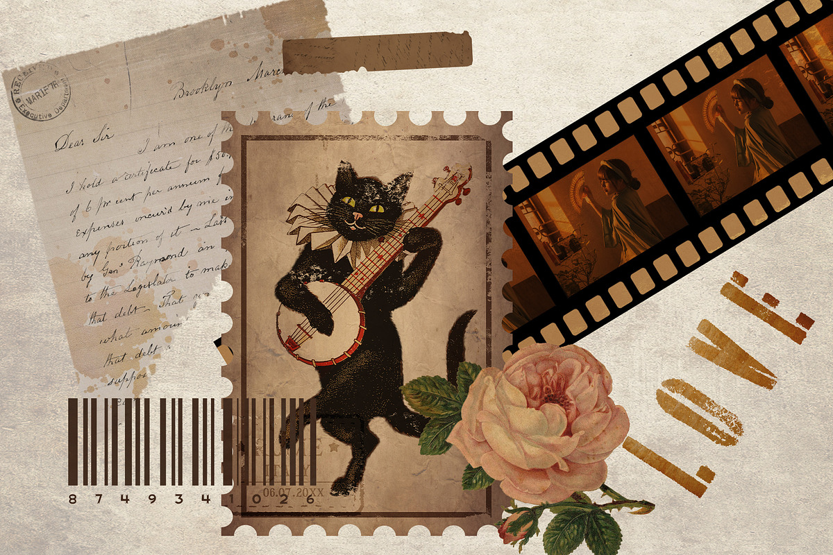 Scrapbook Kit Collage Junk Journal, an Object Graphic by Studio Angel Arts (Photo 2 of 4)