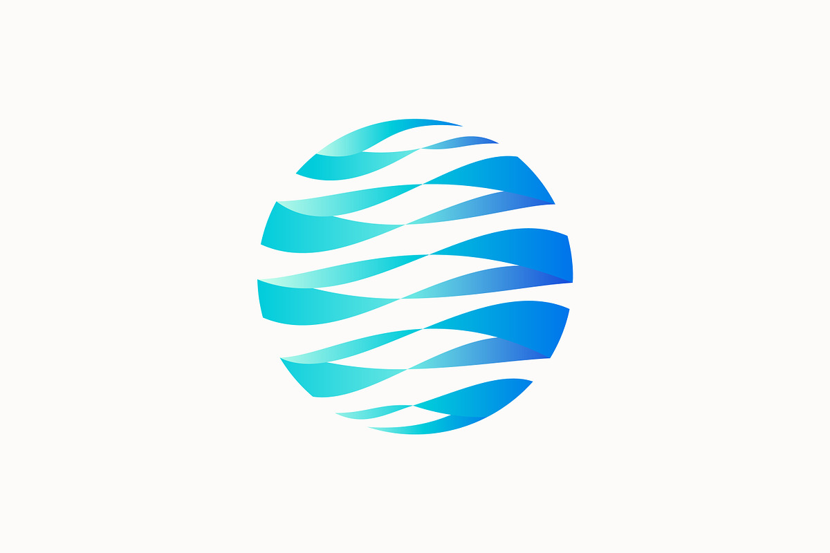 Abstract Circle Deep Blue Wave Logo, a Branding & Logo Template by Signatoro (Photo 2 of 4)