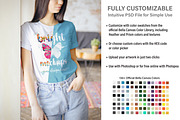 Bella Canvas 3001 T-shirt Mockup, a Print Template by BrightMockups (Thumbnail 2 of 3)