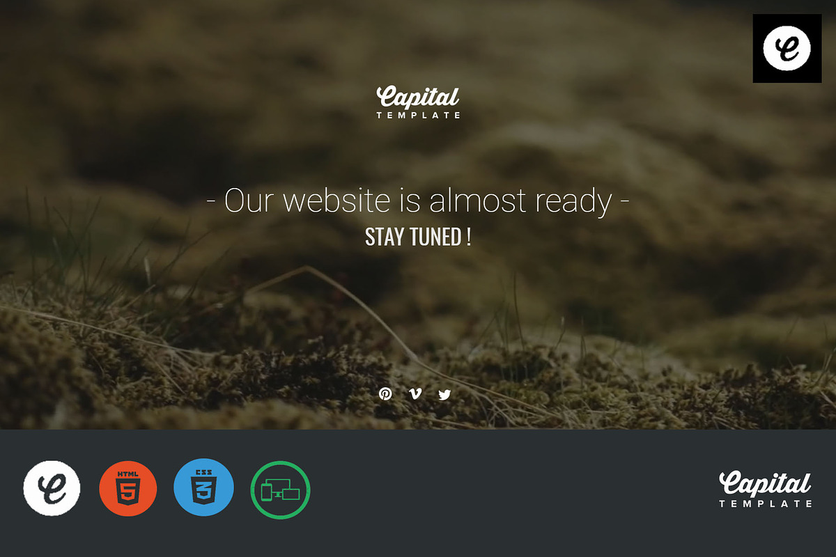 Natural - Coming Soon, a Landing Page Template by CapitalTemplate (Photo 3 of 3)