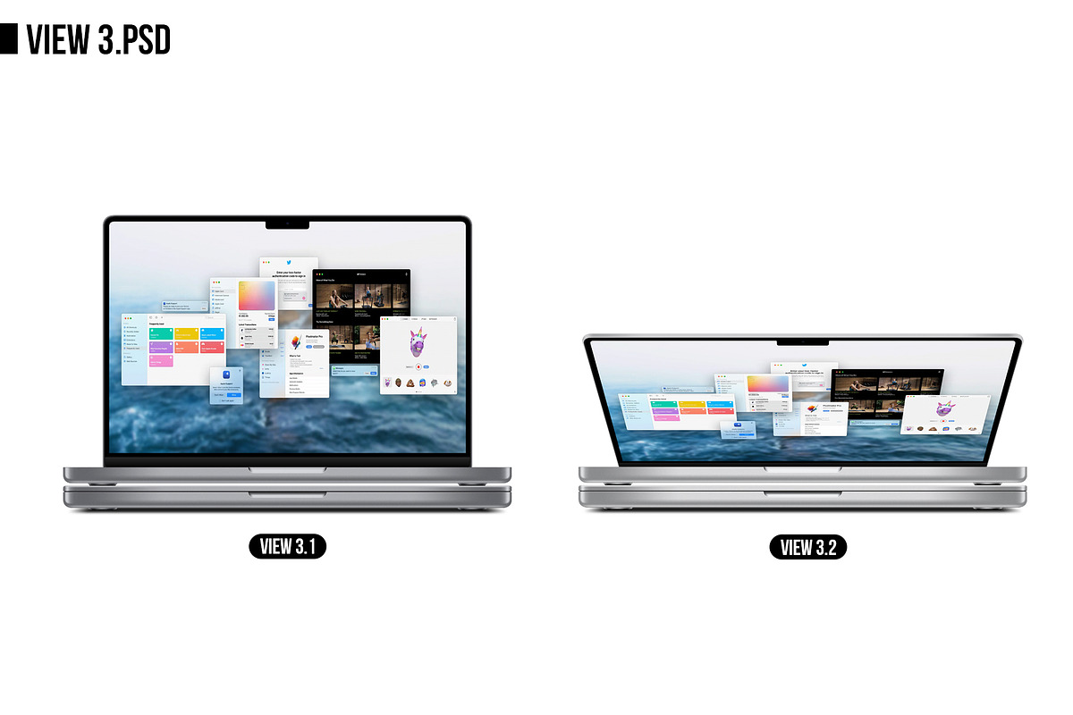 Apple Macbook Pro 14 (2021) MockUp, a Mac Mockup by Alex_Yanko (Photo 4 of 19)