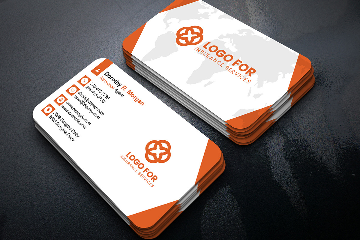 Printable Business Card PSD Template