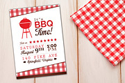 It's BBQ Barbeque Time Invitation, an Invitation Template by BF Studios (Thumbnail 1 of 2)