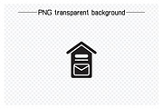 Mailbox and Letter Icons Set, a Solid Icon by Designfour (Thumbnail 5 of 7)