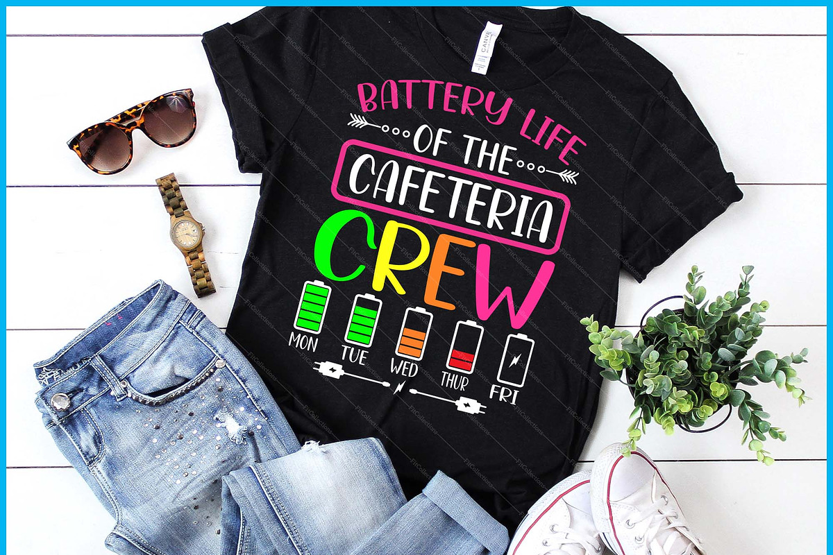 Battery Life Of The Cafeteria Crew, a Graphic by Creativeusart (Photo 1 of 4)