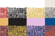 City Skyscrapers Clipart & Patterns, a Pattern Graphic by IRSYART (Thumbnail 7 of 8)