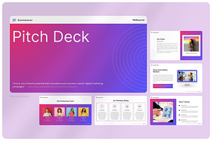 Summarecon Digital Marketing PPTX, a Presentation Template by FIBRINOSÄ