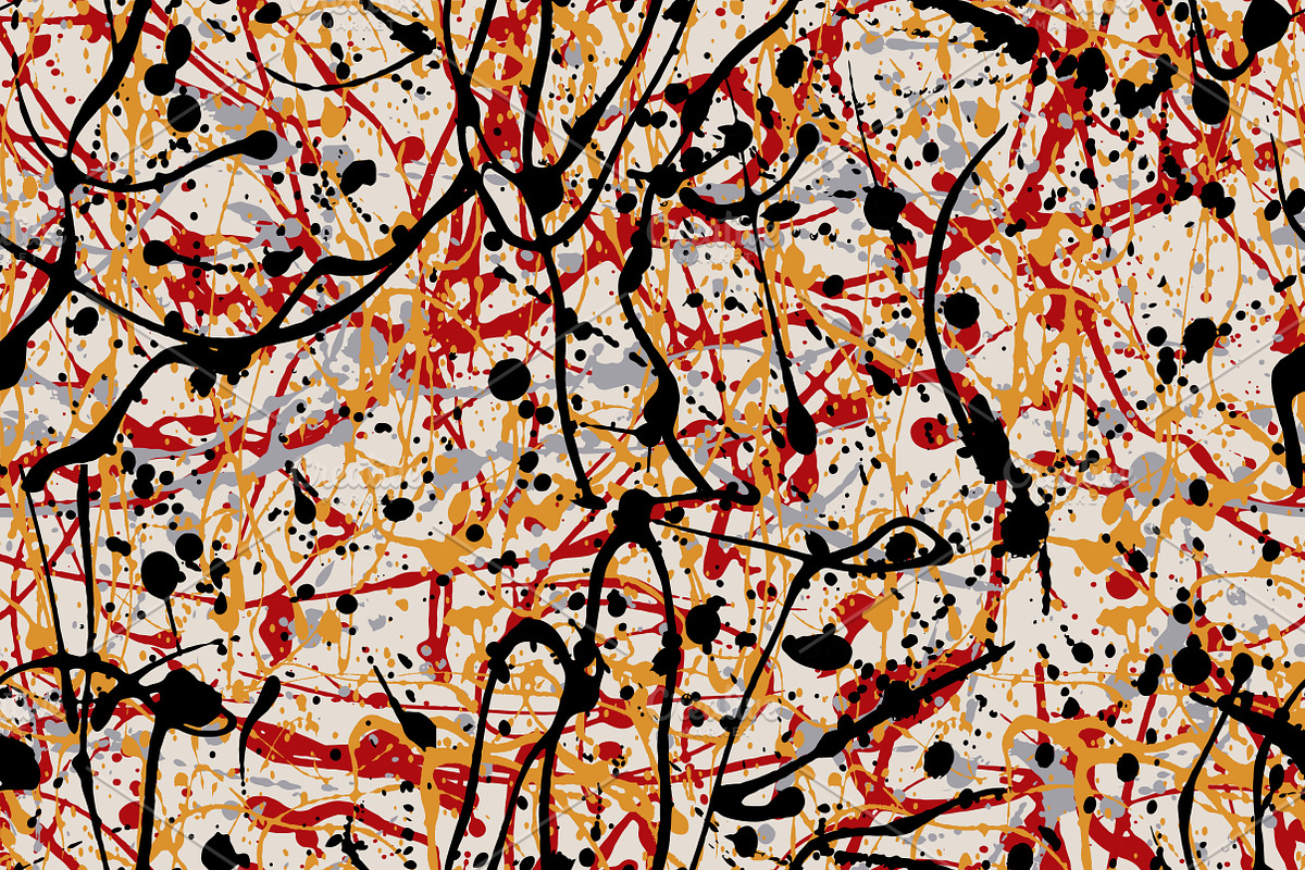 8 Paint splatter patterns vector, a Pattern Graphic by Asyndrom (Photo 4 of 4)