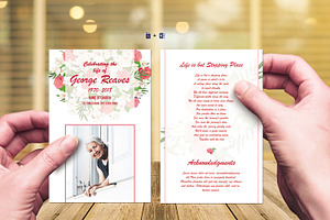 Funeral Prayer Card Template - V03