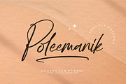Poleemanik, a Script Font by Integritype Studio (Thumbnail 1 of 15)