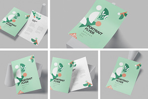 A4-A5-A6 Portrait Flyer Mockup