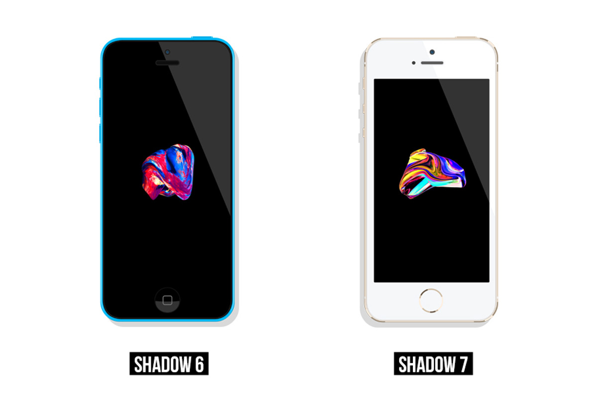 All iPhone Flat Vector MockUp, an iPhone Mockup by Alex_Yanko (Photo 6 of 8)