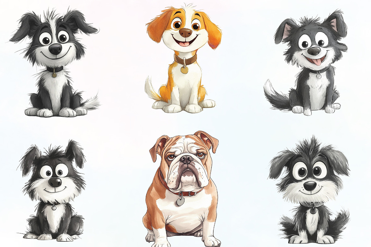 Quirky Funny Dogs Sublimation Bundle, an Illustration by CraftArtStudio (Photo 2 of 6)
