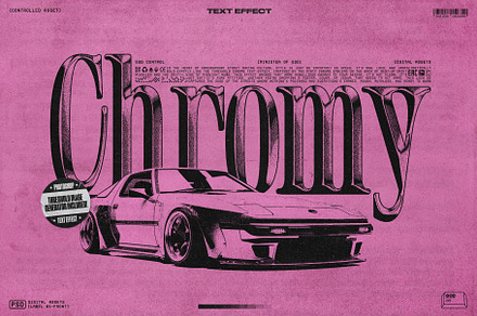 Chromy Text Effect, a Graphic by God Control