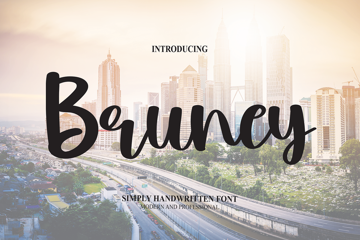 Bruney | Script Font, a Script Font by Scratchones (Photo 1 of 8)