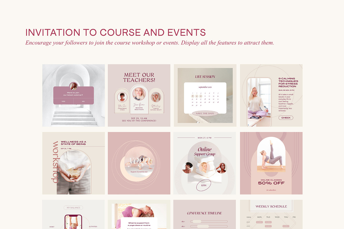 Wellness Social Media Kit CANVA PS, a Social Media Template by Sparrow & Snow (Photo 21 of 26)