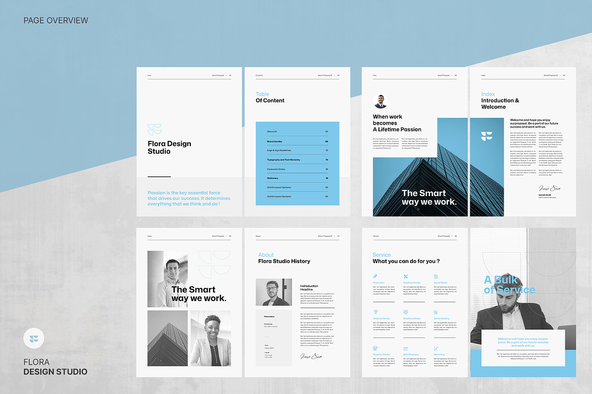 FLORA | Brand Proposal Template, a Brochure Template by KreateTribe (Photo 8 of 9)