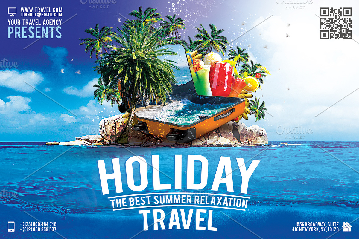 Holiday Travel Flyer, a Flyer Template by CREATIVE DUDE (Photo 8 of 8)