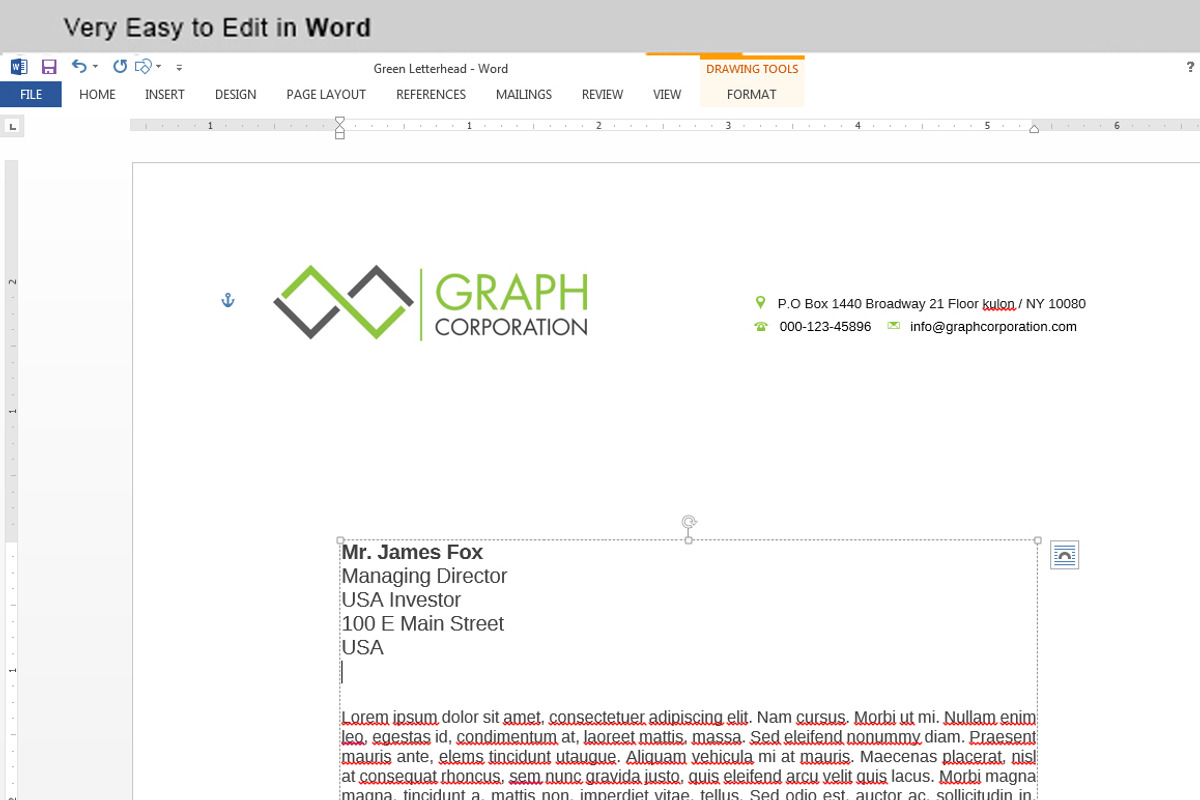 Letterhead, a Stationery Template by asimalikhan555 (Photo 3 of 4)