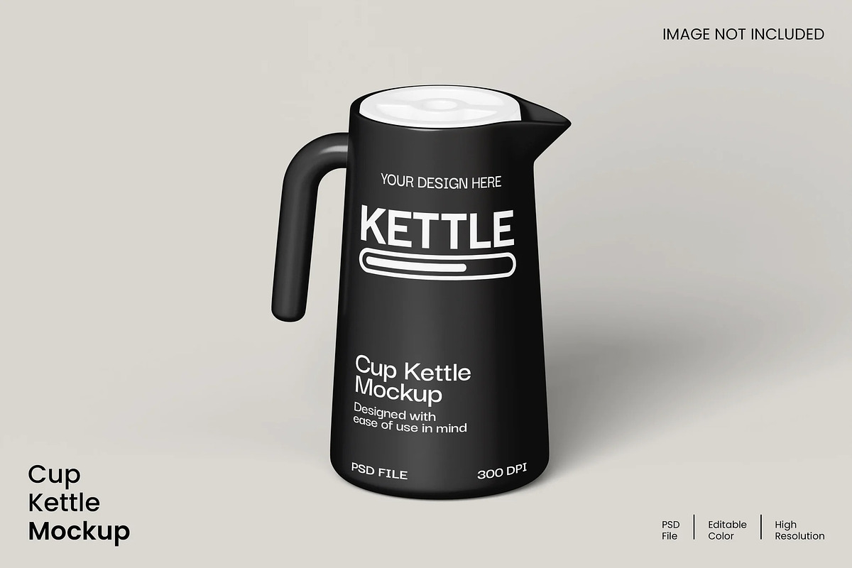 Kettle Cup Mockup, a Cups & Container Mockup by renderstockmarket