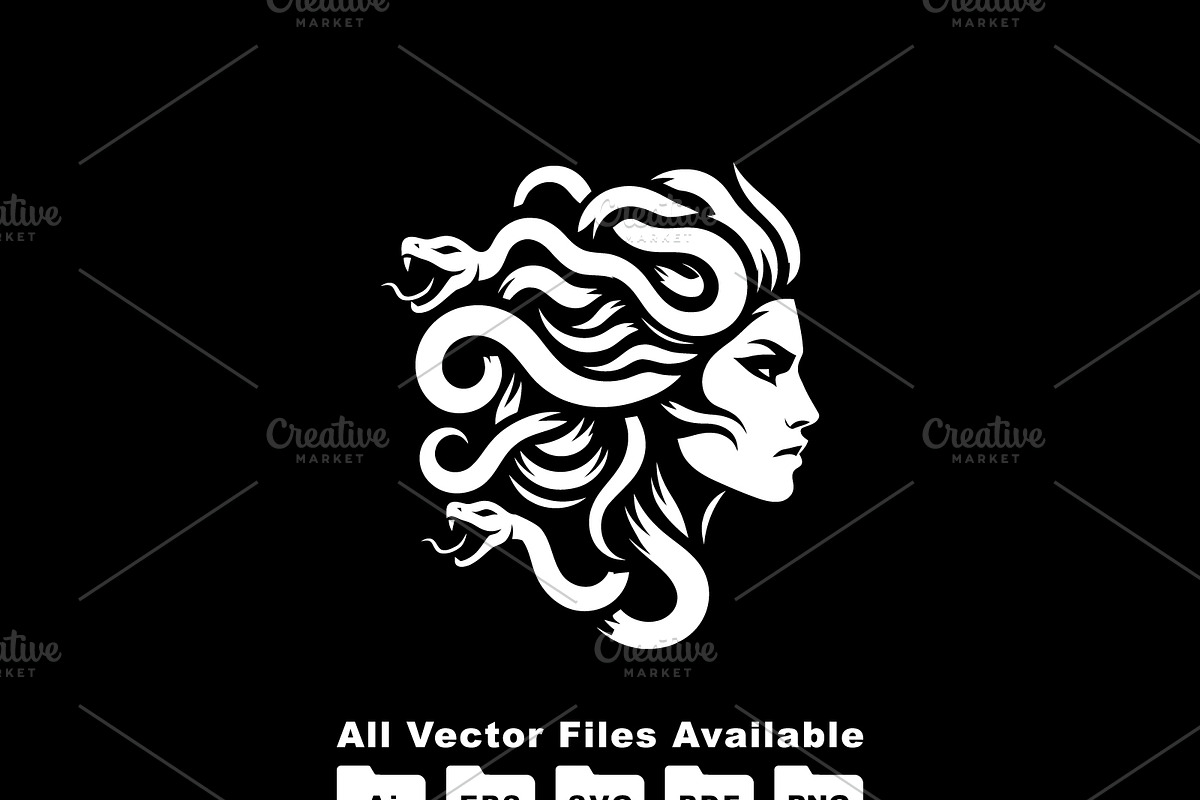Medusa Logo, a Branding & Logo Template by Ben Naveed (Photo 3 of 3)