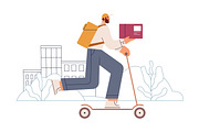 Online order & delivery process set, a Person Illustration by Good Studio (Thumbnail 4 of 6)