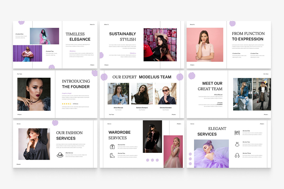 Minimalist Fashion Presentation, a Presentation Template by Eklip Studio (Photo 3 of 5)