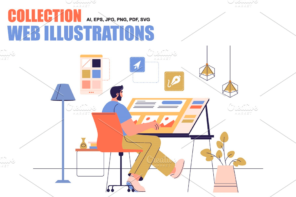 Collection Web Illustrations, a Templates & Theme by alexdndz (Photo 1 of 21)
