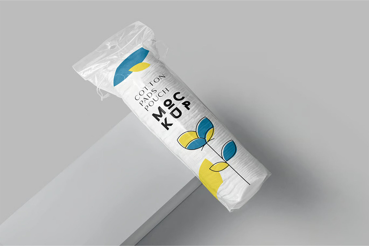Round Cotton Pad Pack Mockups, a Product Mockup by megostudi0 (Photo 6 of 6)
