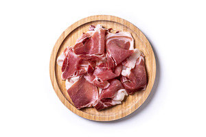 Spanish serrano ham slices, a Food & Drink Photo by etorres69