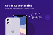 Minimal Flat iPhone 11 Vector Set, an Illustration by 80.design (Thumbnail 3 of 6)