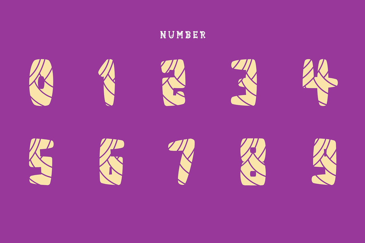 Mummy - Decorative font, a Sans Serif Font by Brown Cupple (Photo 5 of 9)