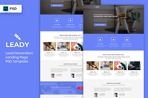 Lead Generation Landing Page PSD