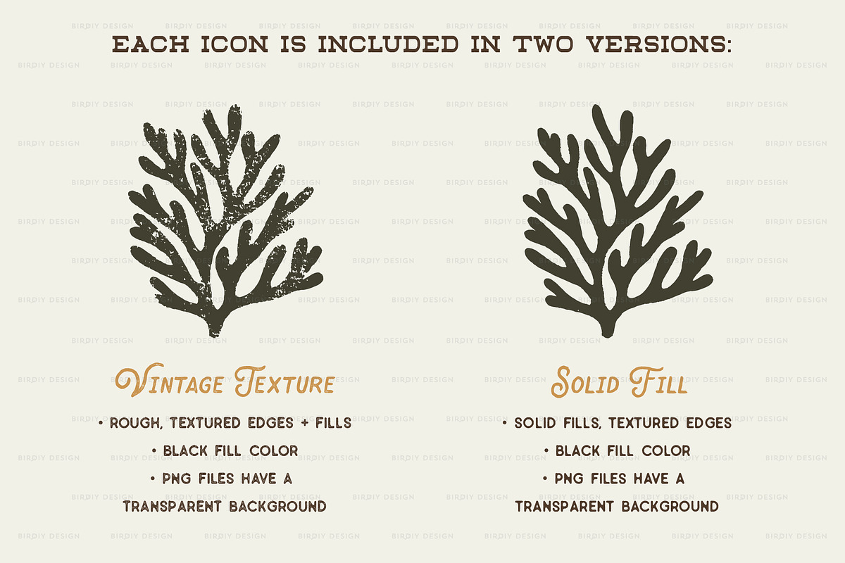 Tropical Icons, a Solid Icon by BirDIY Design (Photo 8 of 10)