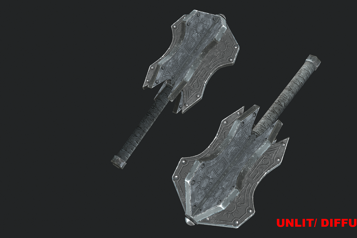 5 Fantasy Stylish Mace -PBR-, an Object 3D Model by TFE Game Art (Photo 11 of 15)