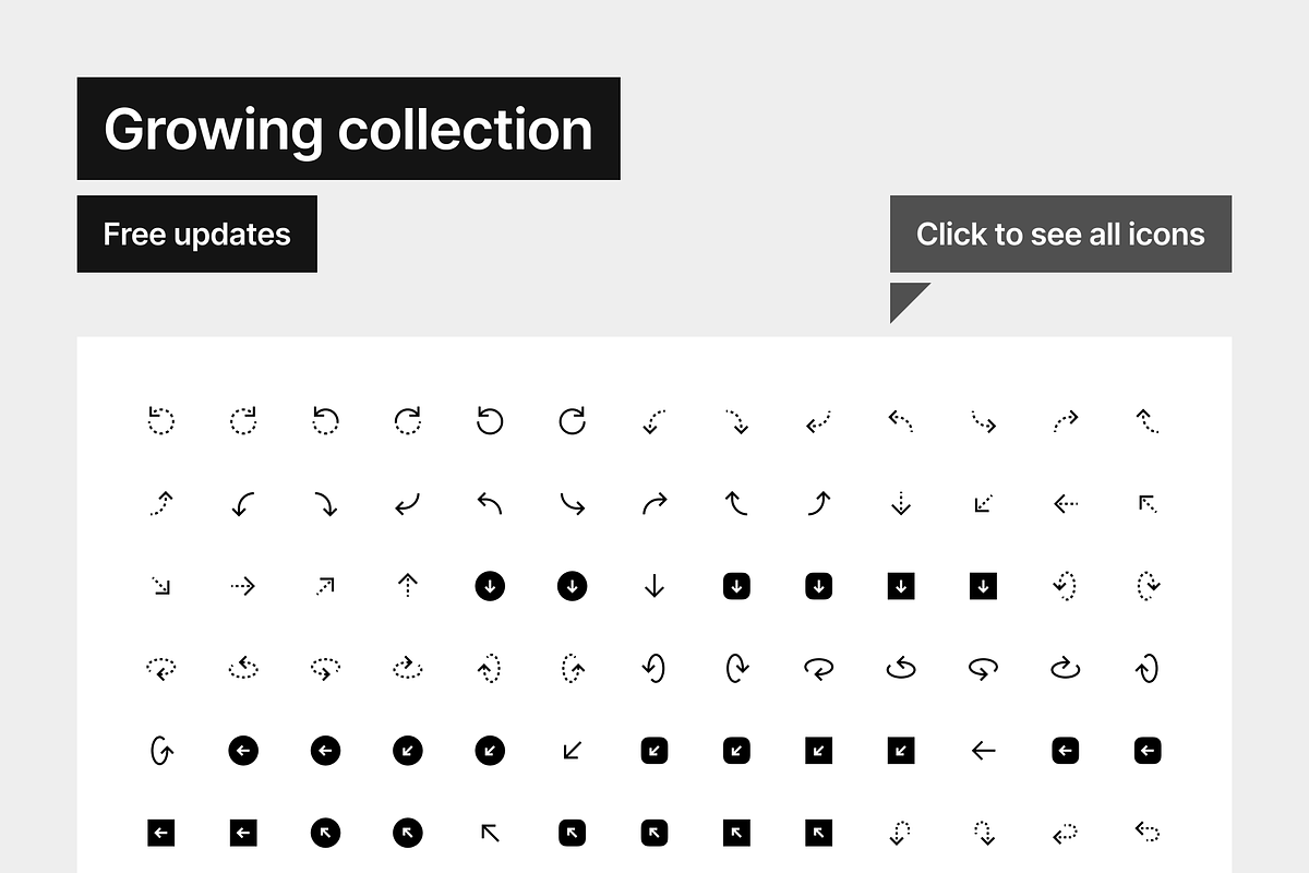 Arrows Solid - 301 icons, a Solid Icon by Pictomate (Photo 2 of 7)